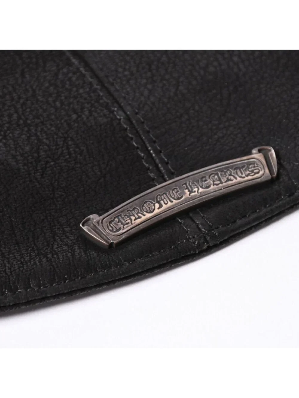 Chrome Hearts Vest Leather Dagger Zip Black Silver